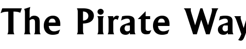 Font : LapidarSerNo2URWTDemBol Custom Text : The Pirate Way Test your own text here Click to download or to view this font on a tshirt that can be custom printed in Bali