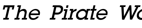 Font : Lapland-Demi-bold-Italic Custom Text : The Pirate Way Test your own text here Click to download or to view this font on a tshirt that can be custom printed in Bali
