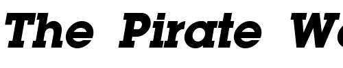 Font : LaplandExtrabold-Italic Custom Text : The Pirate Way Test your own text here Click to download or to view this font on a tshirt that can be custom printed in Bali