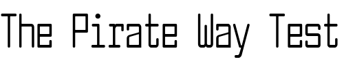 Font : Larabiefont-Compressed Custom Text : The Pirate Way Test your own text here Click to download or to view this font on a tshirt that can be custom printed in Bali