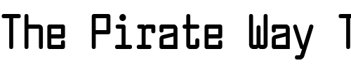 Font : Larabiefont-Condensed-Bold Custom Text : The Pirate Way Test your own text here Click to download or to view this font on a tshirt that can be custom printed in Bali