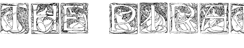Font : LarcombeInitialen Custom Text : The Pirate Way Test your own text here Click to download or to view this font on a tshirt that can be custom printed in Bali