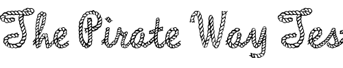 Font : Lariat-Regular Custom Text : The Pirate Way Test your own text here Click to download or to view this font on a tshirt that can be custom printed in Bali