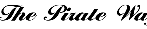 Font : LarissaExtraBold Custom Text : The Pirate Way Test your own text here Click to download or to view this font on a tshirt that can be custom printed in Bali