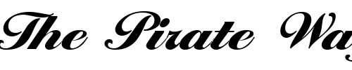 Font : LarissaExtrabold-Regular Custom Text : The Pirate Way Test your own text here Click to download or to view this font on a tshirt that can be custom printed in Bali