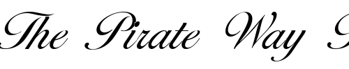 Font : LarissaLight Custom Text : The Pirate Way Test your own text here Click to download or to view this font on a tshirt that can be custom printed in Bali