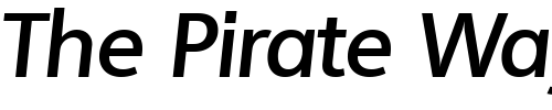 Font : LarryBecker-Bold-Italic Custom Text : The Pirate Way Test your own text here Click to download or to view this font on a tshirt that can be custom printed in Bali