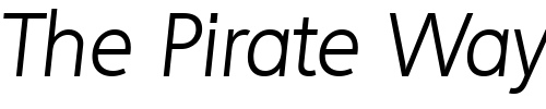 Font : LarryBecker-Light-Italic Custom Text : The Pirate Way Test your own text here Click to download or to view this font on a tshirt that can be custom printed in Bali