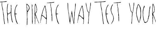 Font : LasBonitas-Light Custom Text : The Pirate Way Test your own text here Click to download or to view this font on a tshirt that can be custom printed in Bali