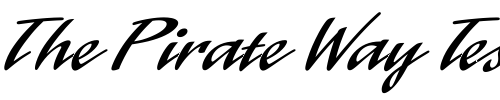 Font : Laser-LET-Plain-1 Custom Text : The Pirate Way Test your own text here Click to download or to view this font on a tshirt that can be custom printed in Bali