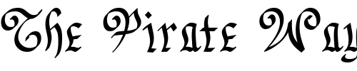 Font : LastBigFling-Bold Custom Text : The Pirate Way Test your own text here Click to download or to view this font on a tshirt that can be custom printed in Bali