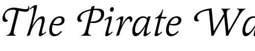Font : Latienne_Becker_Swash_Italic Custom Text : The Pirate Way Test your own text here Click to download or to view this font on a tshirt that can be custom printed in Bali