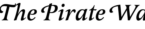 Font : Latienne_Becker_Swash_Med_Italic Custom Text : The Pirate Way Test your own text here Click to download or to view this font on a tshirt that can be custom printed in Bali
