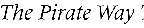 Font : Latin-725-Italic-BT Custom Text : The Pirate Way Test your own text here Click to download or to view this font on a tshirt that can be custom printed in Bali