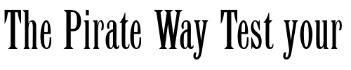 Font : Lattinum Custom Text : The Pirate Way Test your own text here Click to download or to view this font on a tshirt that can be custom printed in Bali