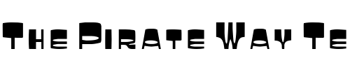 Font : LaughinCondensed Custom Text : The Pirate Way Test your own text here Click to download or to view this font on a tshirt that can be custom printed in Bali