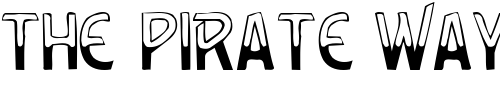 Font : Leakin-Display-Caps-SSi Custom Text : The Pirate Way Test your own text here Click to download or to view this font on a tshirt that can be custom printed in Bali