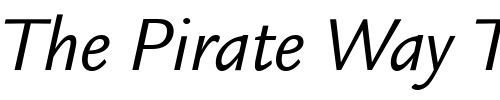Font : Legacy-Sans-ITC-Book-Italic Custom Text : The Pirate Way Test your own text here Click to download or to view this font on a tshirt that can be custom printed in Bali