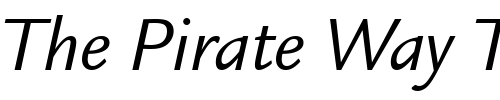 Font : Legacy-Sans-ITC-TT-BookItalic Custom Text : The Pirate Way Test your own text here Click to download or to view this font on a tshirt that can be custom printed in Bali