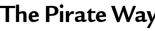 Font : Legacy-Sans-OS-ITC-TT-Bold Custom Text : The Pirate Way Test your own text here Click to download or to view this font on a tshirt that can be custom printed in Bali