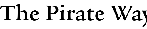 Font : Legacy-Serif-ITC-Medium Custom Text : The Pirate Way Test your own text here Click to download or to view this font on a tshirt that can be custom printed in Bali