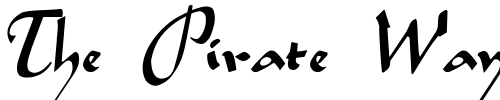 Font : LegendeC-Plain Custom Text : The Pirate Way Test your own text here Click to download or to view this font on a tshirt that can be custom printed in Bali