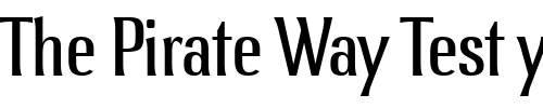 Font : LennoxITC-TT-Book Custom Text : The Pirate Way Test your own text here Click to download or to view this font on a tshirt that can be custom printed in Bali