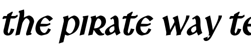 Font : Leo-Condensed-BoldItalic Custom Text : The Pirate Way Test your own text here Click to download or to view this font on a tshirt that can be custom printed in Bali