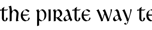 Font : Leo-Condensed-Normal Custom Text : The Pirate Way Test your own text here Click to download or to view this font on a tshirt that can be custom printed in Bali