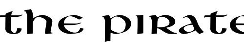 Font : Leo-Extended-Normal Custom Text : The Pirate Way Test your own text here Click to download or to view this font on a tshirt that can be custom printed in Bali