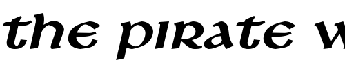 Font : Leo-Wide-BoldItalic Custom Text : The Pirate Way Test your own text here Click to download or to view this font on a tshirt that can be custom printed in Bali