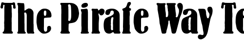 Font : LeonhardBoldCondensed Custom Text : The Pirate Way Test your own text here Click to download or to view this font on a tshirt that can be custom printed in Bali