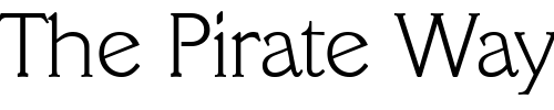 Font : LeroyBecker-ExtraLight Custom Text : The Pirate Way Test your own text here Click to download or to view this font on a tshirt that can be custom printed in Bali
