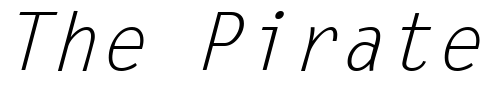 Font : LetraSans-Italic Custom Text : The Pirate Way Test your own text here Click to download or to view this font on a tshirt that can be custom printed in Bali