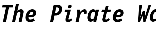 Font : Letter-Gothic-12-Pitch-Bold-Italic-BT Custom Text : The Pirate Way Test your own text here Click to download or to view this font on a tshirt that can be custom printed in Bali