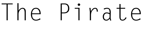 Font : Letter-Gothic Custom Text : The Pirate Way Test your own text here Click to download or to view this font on a tshirt that can be custom printed in Bali