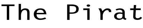 Font : LetterGothicExtended Custom Text : The Pirate Way Test your own text here Click to download or to view this font on a tshirt that can be custom printed in Bali