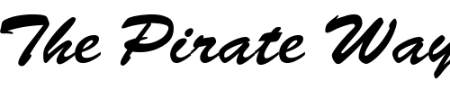 Font : LetterMotion Custom Text : The Pirate Way Test your own text here Click to download or to view this font on a tshirt that can be custom printed in Bali