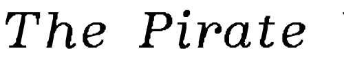 Font : Lettermann-SemiBld-Ital Custom Text : The Pirate Way Test your own text here Click to download or to view this font on a tshirt that can be custom printed in Bali