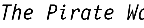 Font : LettrGoth12-BT-Italic Custom Text : The Pirate Way Test your own text here Click to download or to view this font on a tshirt that can be custom printed in Bali