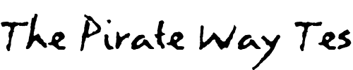 Font : LettresEclatees Custom Text : The Pirate Way Test your own text here Click to download or to view this font on a tshirt that can be custom printed in Bali
