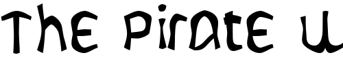 Font : LetunicalWarp Custom Text : The Pirate Way Test your own text here Click to download or to view this font on a tshirt that can be custom printed in Bali