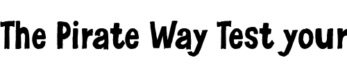 Font : LeviNaiveLetter-1 Custom Text : The Pirate Way Test your own text here Click to download or to view this font on a tshirt that can be custom printed in Bali