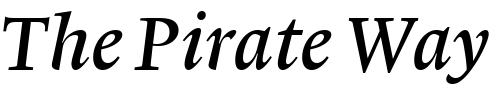 Font : Lexicon-No1-Italic-B-Tab Custom Text : The Pirate Way Test your own text here Click to download or to view this font on a tshirt that can be custom printed in Bali