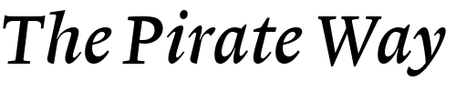 Font : Lexicon-No1-Italic-B-Txt Custom Text : The Pirate Way Test your own text here Click to download or to view this font on a tshirt that can be custom printed in Bali