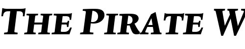 Font : Lexicon-No1-Italic-E-Exp Custom Text : The Pirate Way Test your own text here Click to download or to view this font on a tshirt that can be custom printed in Bali
