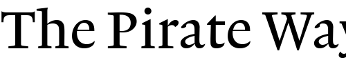 Font : Lexicon-No1-Roman-A-Med Custom Text : The Pirate Way Test your own text here Click to download or to view this font on a tshirt that can be custom printed in Bali