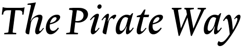 Font : Lexicon-No2-Italic-B-Tab Custom Text : The Pirate Way Test your own text here Click to download or to view this font on a tshirt that can be custom printed in Bali