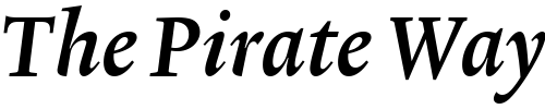 Font : Lexicon-No2-Italic-C-Tab Custom Text : The Pirate Way Test your own text here Click to download or to view this font on a tshirt that can be custom printed in Bali