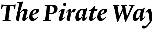 Font : Lexicon-No2-Italic-D-Med Custom Text : The Pirate Way Test your own text here Click to download or to view this font on a tshirt that can be custom printed in Bali